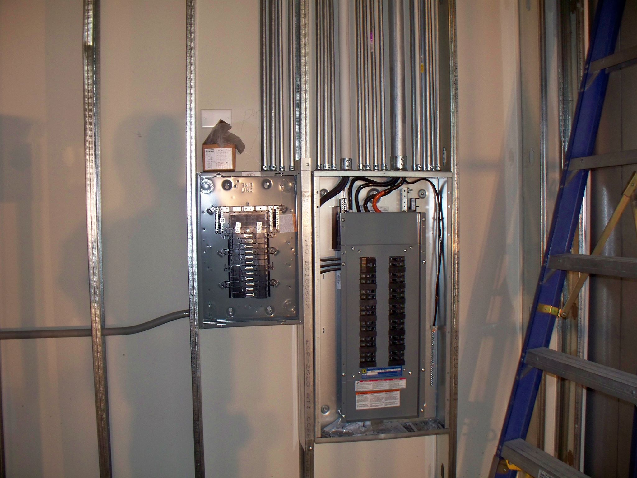 Electrical panel in garage